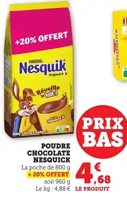 Maximarché Poudre chocolate nesquick offre