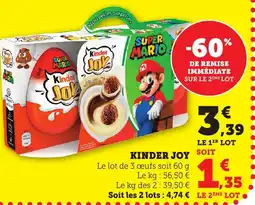 Maximarché Kinder joy offre