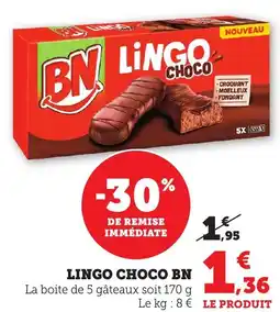 Maximarché Lingo choco bn offre