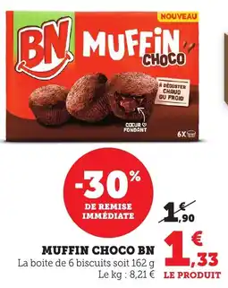 Maximarché Muffin choco bn offre