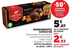 Maximarché Mignonnette cote d'or offre