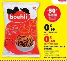 Maximarché Bretzels d'alsace boehli offre