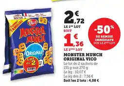 Maximarché Monster munch original vico offre