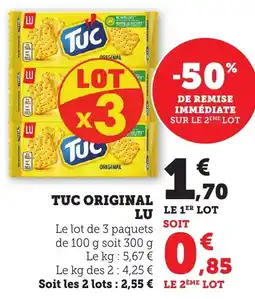 Maximarché Tuc original lu offre