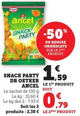 Maximarché Snack party dr oetker ancel offre