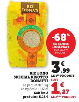 Maximarché Riz long special risotto donatti offre