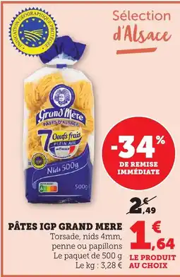 Maximarché Pâtes igp grand mere offre