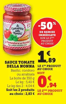 Maximarché Sauce tomate della nonna offre