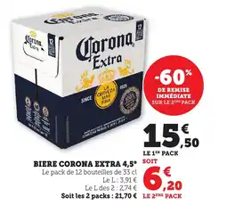 Maximarché Biere corona extra offre