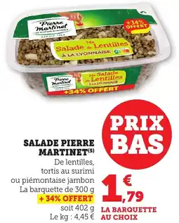 Maximarché Salade pierre martinet offre
