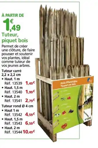 Provence Outillage Tuteur, piquet bois offre