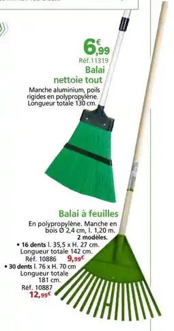 Provence Outillage Balai à feuilles offre