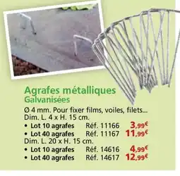 Provence Outillage Agrafes métalliques Galvanisées offre