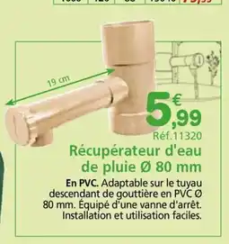 Provence Outillage Récupérateur d'eau de plui offre