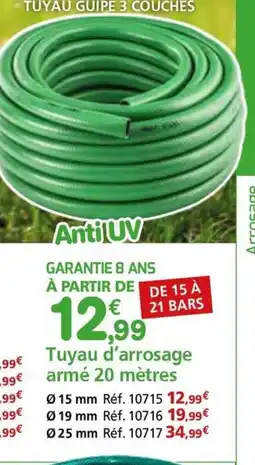 Provence Outillage Tuyau d'arrosage armé 20 mètres offre