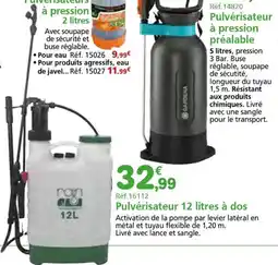 Provence Outillage Pulvérisateurs à dos offre