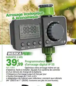 Provence Outillage Programmateur d'arrosage digital IP 55 offre