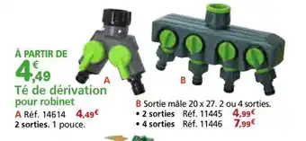 Provence Outillage Té de dérivation pour robinet offre