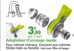 Provence Outillage Adaptateur d'arrosage rapide offre