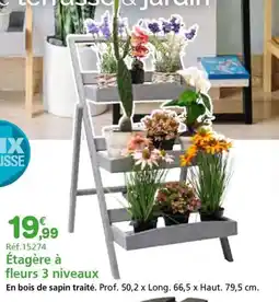 Provence Outillage Étagère à fleurs 3 niveaux offre