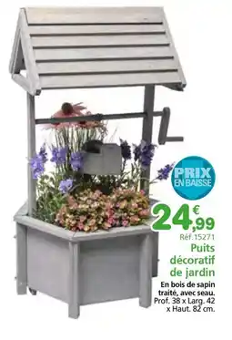 Provence Outillage Puits décoratif de jardin offre