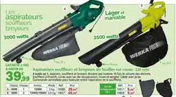 Provence Outillage Aspirateurs souffleurs et broyeurs de feuilles sur roues offre