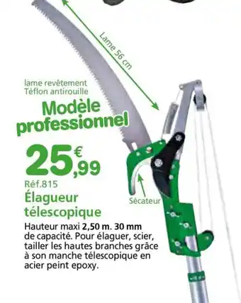 Provence Outillage Élagueur télescopique offre