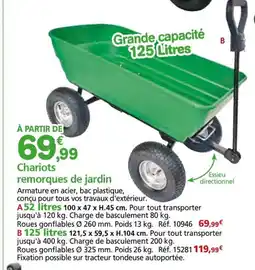 Provence Outillage Chariots remorques de jardin offre