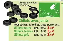 Provence Outillage Œillets avec joints offre