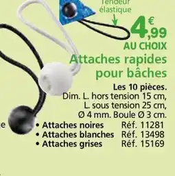 Provence Outillage Attaches rapides pour bâches offre