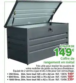 Provence Outillage Coffre de rangement en métal offre