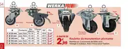 Provence Outillage Roulette de manutention pivotante offre