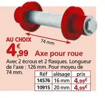 Provence Outillage Axe pour roue offre