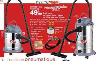 Provence Outillage Aspirateur eau/poussière 1200 W offre