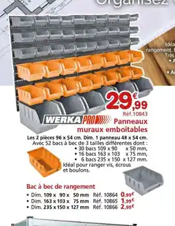 Provence Outillage Panneaux muraux emboîtables offre