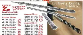 Provence Outillage Foret béton SDS+ offre