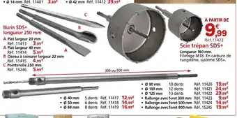 Provence Outillage Scie trépan SDS+ offre