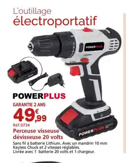 Provence Outillage Perceuse visseuse dévisseuse 20 volts offre
