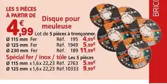 Provence Outillage Disque pour meuleuse offre