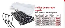 Provence Outillage Collier de serrage rapide offre
