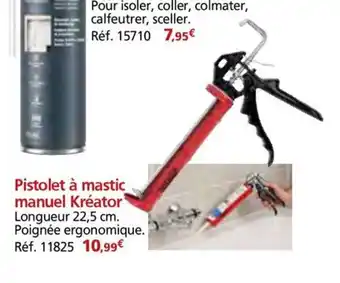 Provence Outillage Pistolet à mastic manuel Kréator offre