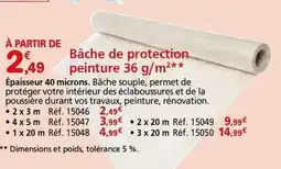 Provence Outillage Bâche de protection. offre