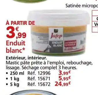 Provence Outillage Enduit blanc offre