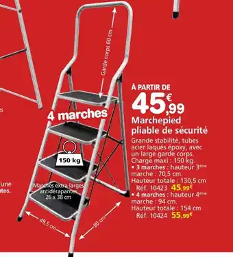 Provence Outillage Marchepied pliable de sécurité offre