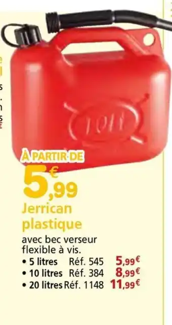 Provence Outillage Jerrican plastique offre