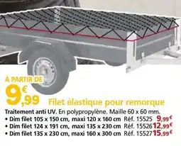Provence Outillage Filet élastique pour remorque offre