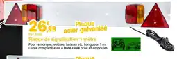 Provence Outillage Plaque de signalisation 1 mètre offre