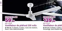 Provence Outillage Ventilateur de plafond 230 volts offre