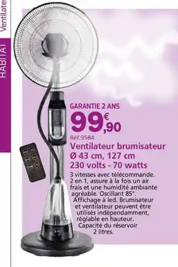 Provence Outillage Ventilateur brumisateur offre