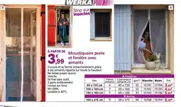 Provence Outillage Moustiquaire porte et fenêtre avec aimants offre